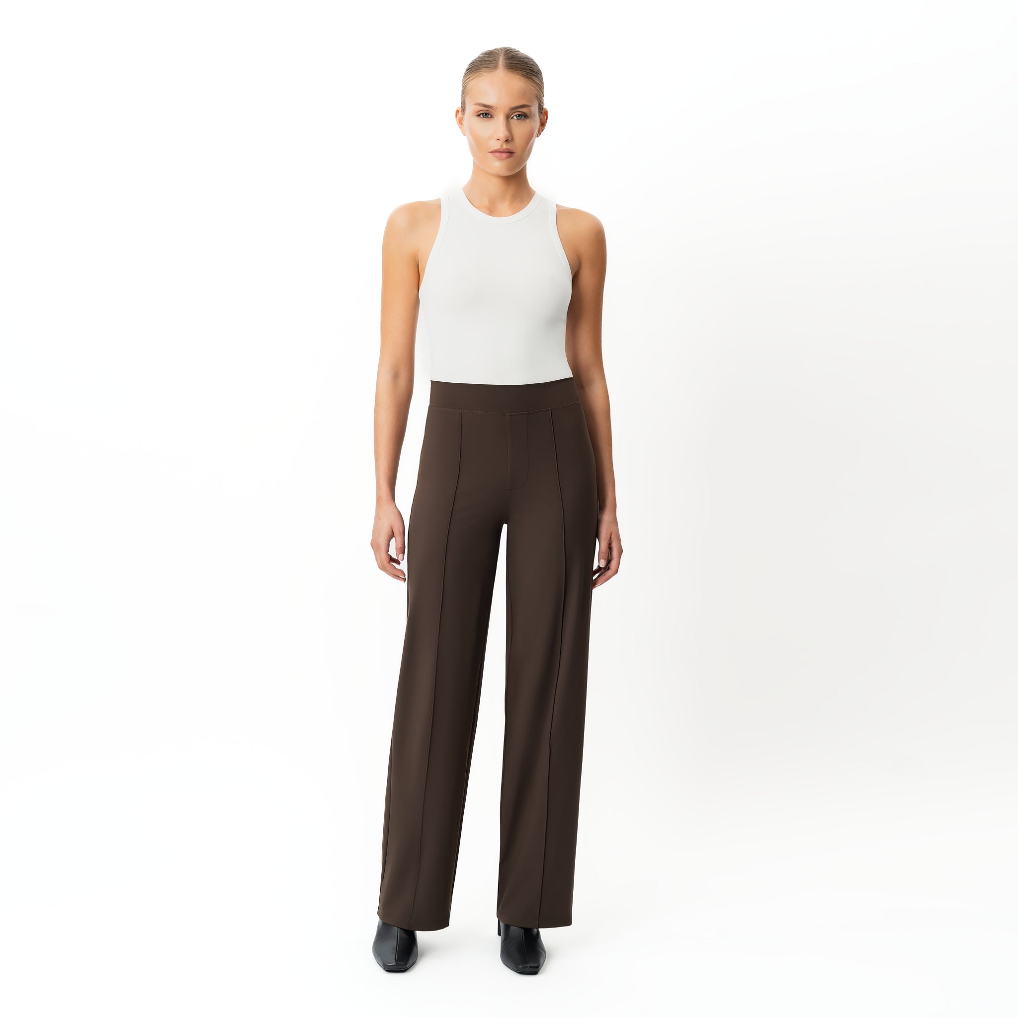 Asana Relaxed Front Crease Pant - Ninepine