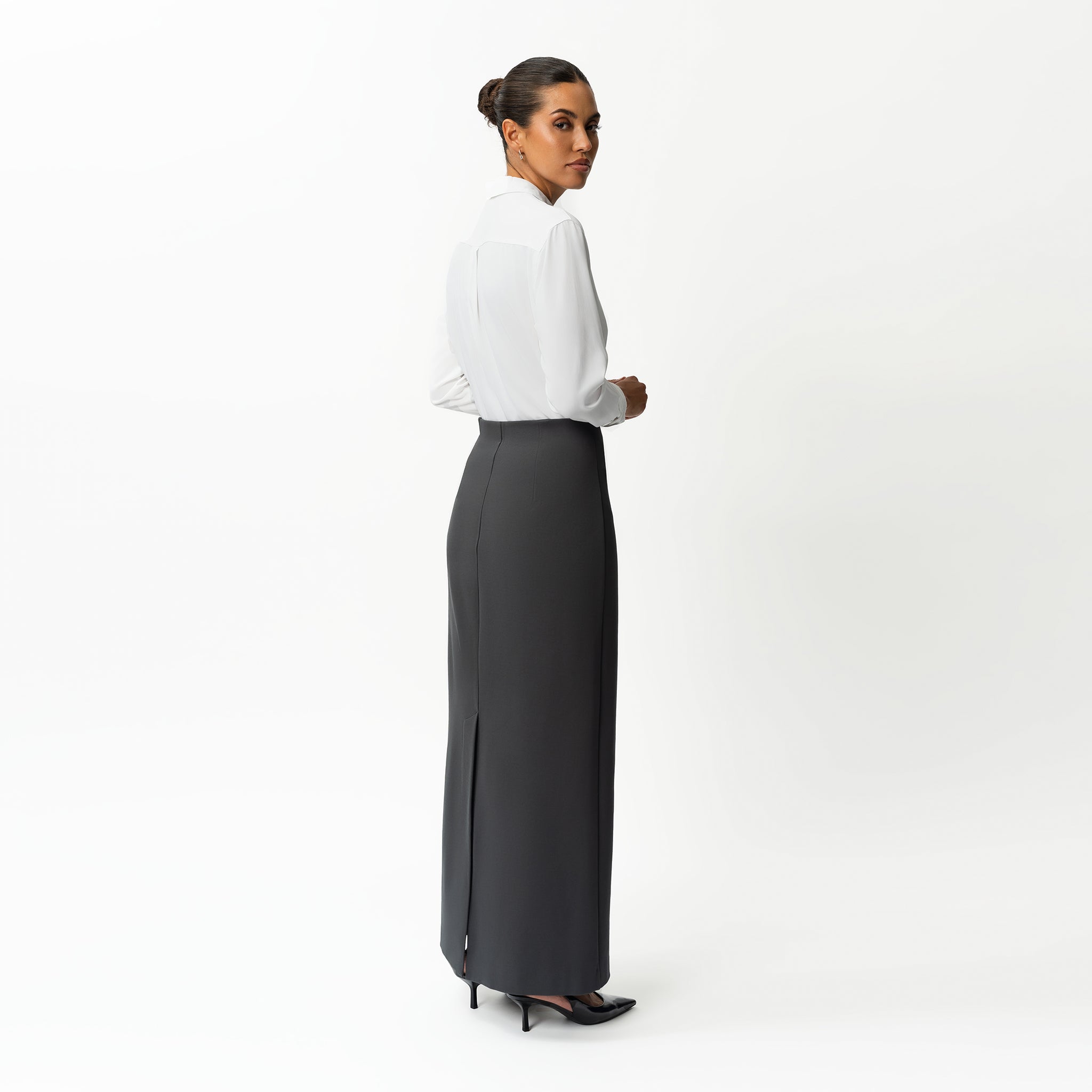 Tailored Ponte Maxi Skirt - Ninepine