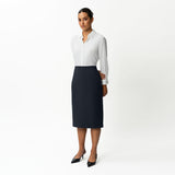 Tailored Ponte Midi Skirt - Ninepine