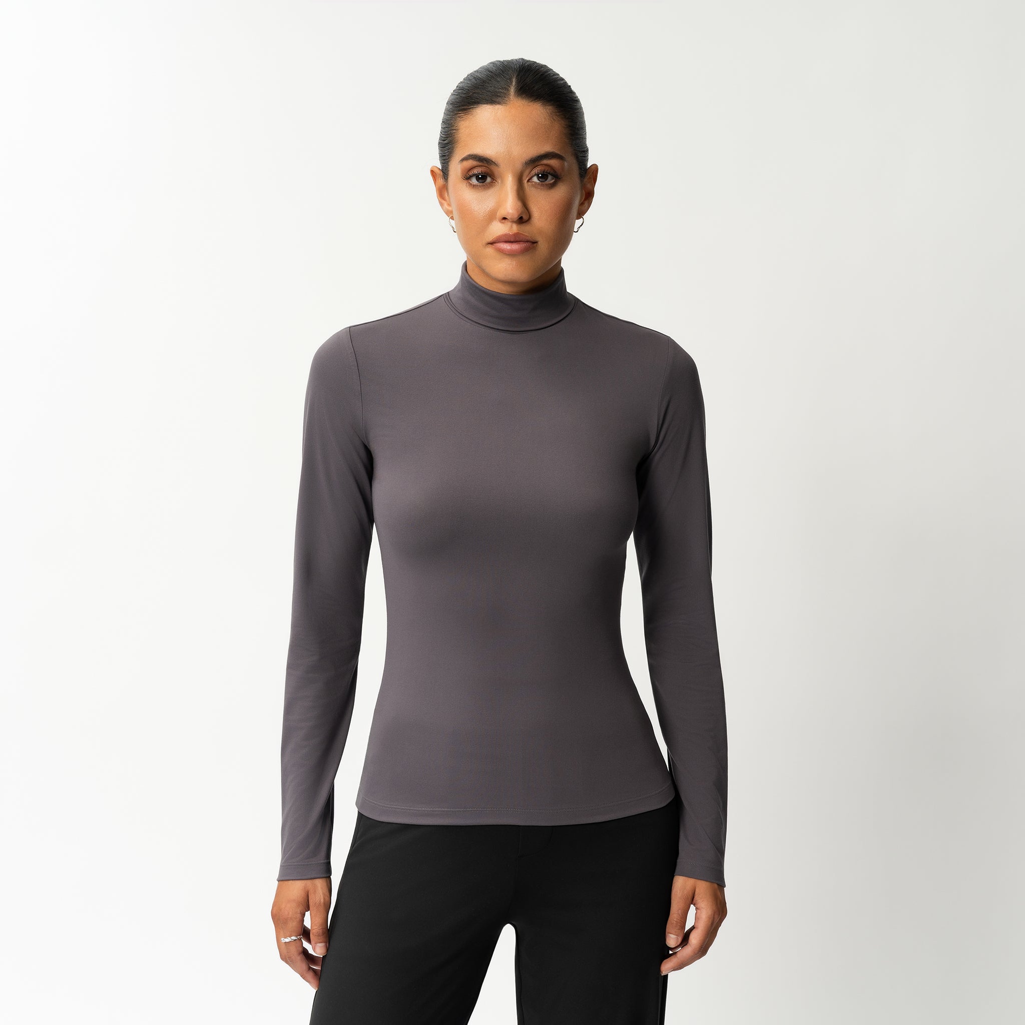 Soft Turtleneck Long-sleeve - Ninepine