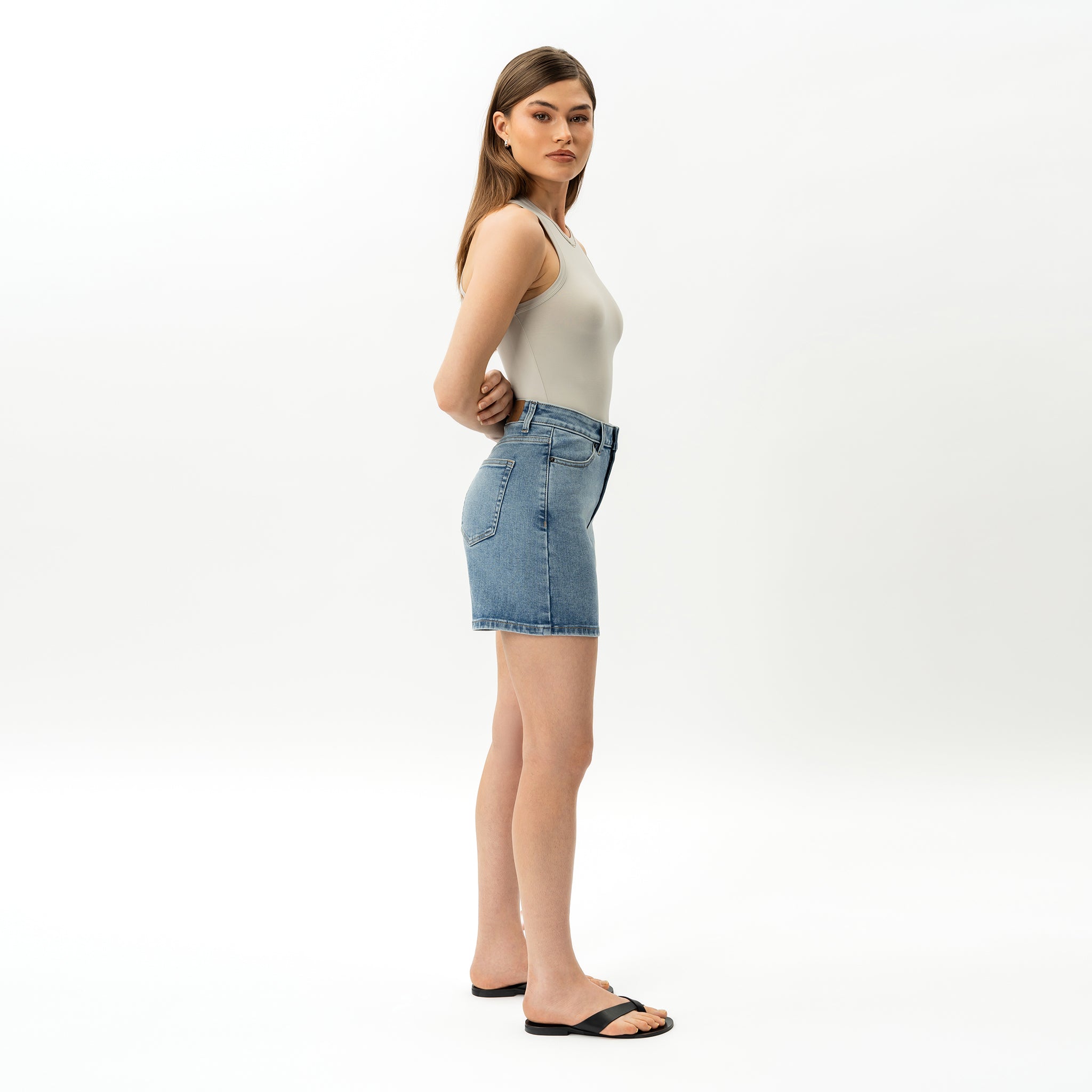 Stretchy ComfortDenim™ Shorts - Ninepine