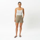 Light Ponte Shorts - Ninepine