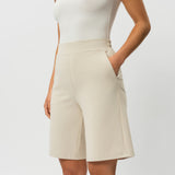 Light Ponte Shorts - Ninepine