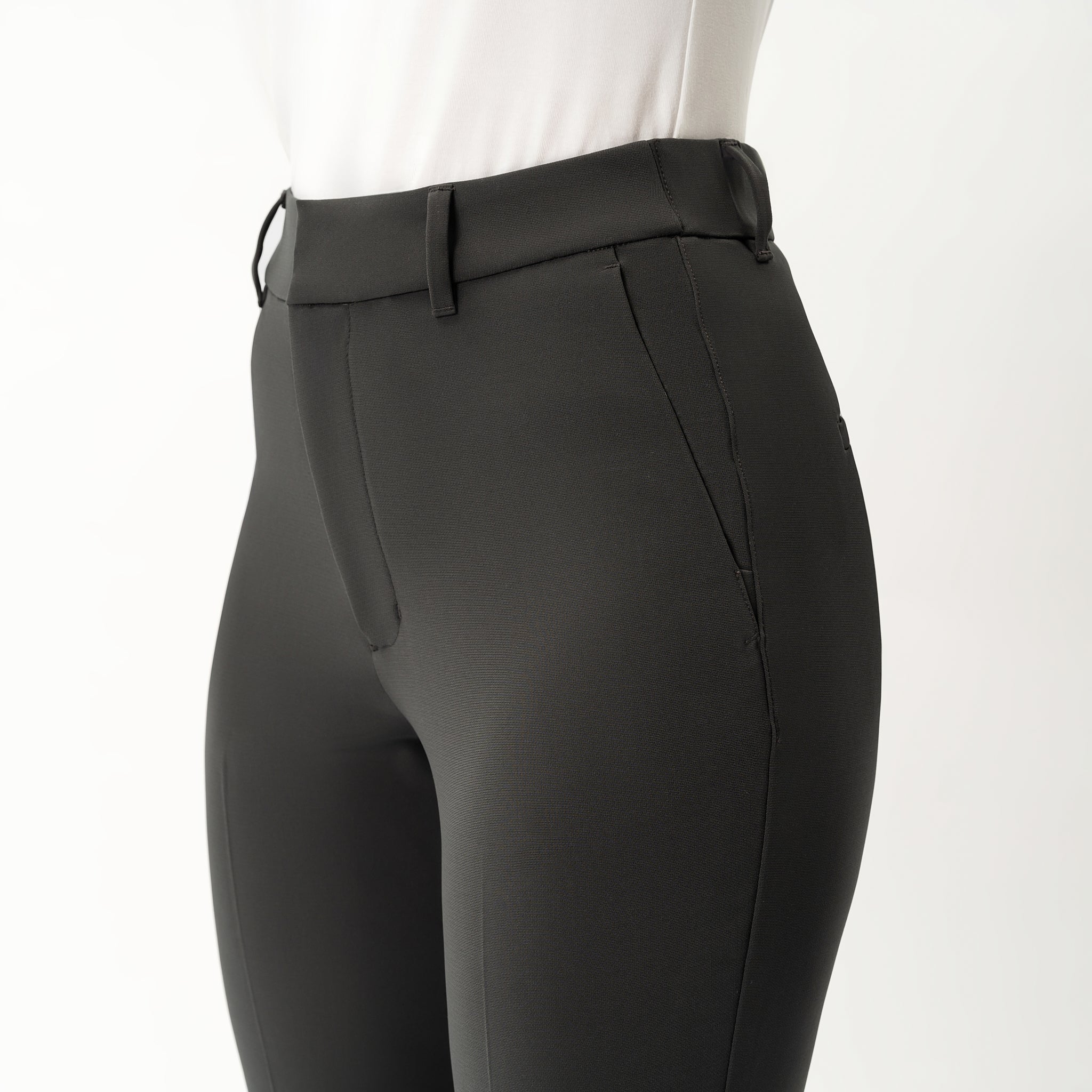 Crepe Bootcut Trouser - Ninepine