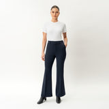 Crepe Bootcut Trouser - Ninepine