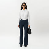 Tailored Ponte Bootcut Trouser - Ninepine