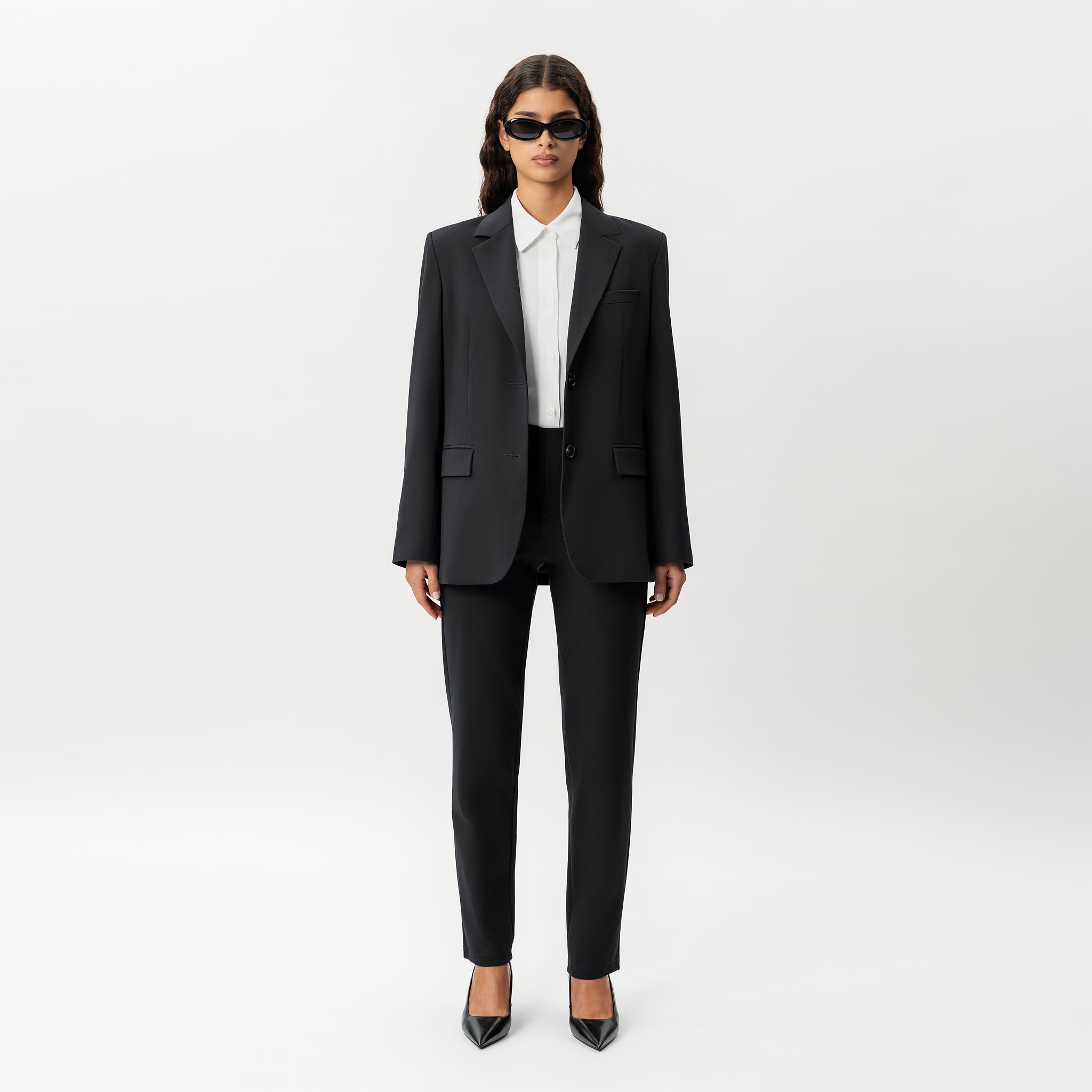 Tailored Ponte Straight Trouser - Ninepine