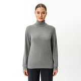 Merino Wool Relaxed Turtleneck - Ninepine