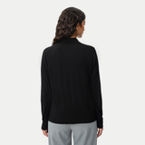 Merino Polo Shirt - Black - Ninepine