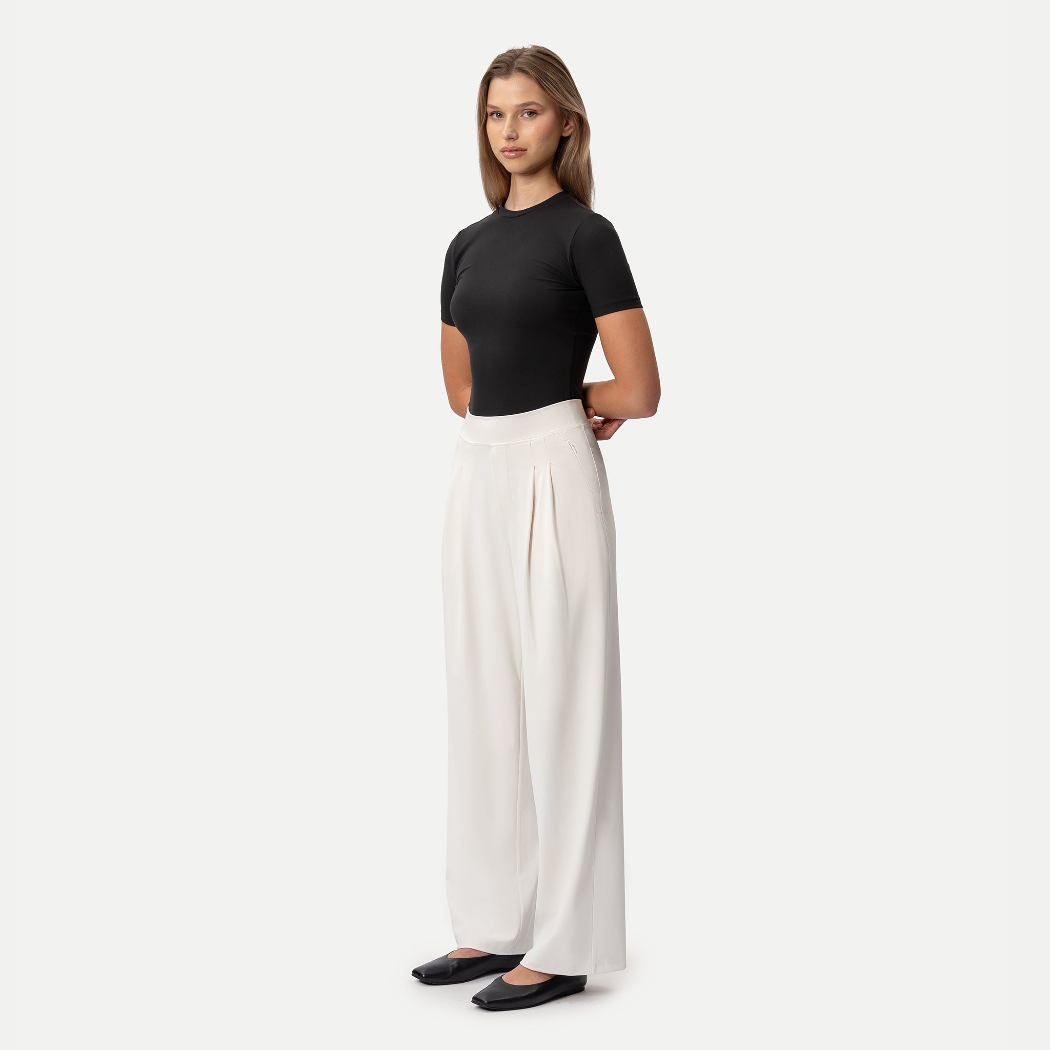 Asana Double Pleat Pant - Ninepine