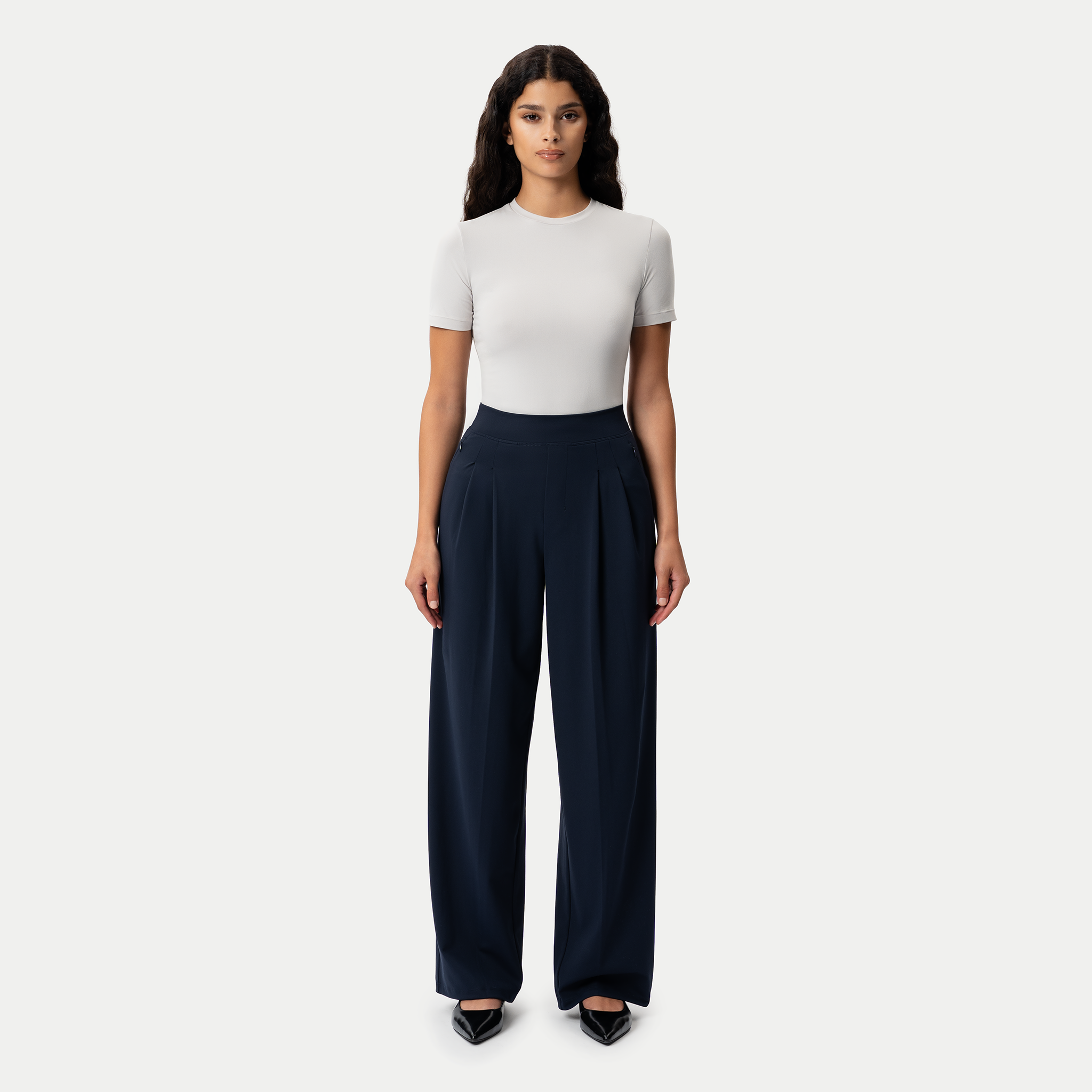 Asana Double Pleat Pant - Ninepine