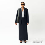 Tailored Ponte Maxi Skirt - Ninepine