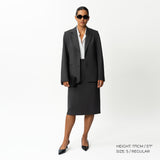 Tailored Ponte Midi Skirt - Ninepine