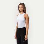 Soft Racerback Tank White